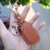 Bao Da Chìa Khoá Ép Phom Mercedes handmade da thật, bao da chìa khoá Mec (dòng mới 2019) 002e