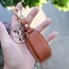 Bao Da Chìa Khoá Ép Phom Mercedes handmade da thật, bao da chìa khoá Mec (dòng mới 2019) 002e