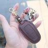 Bao Da Chìa Khoá Ép Phom Hyundai SantaFe 2021, tucson 2022 allnew handmade da thật 011e