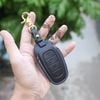 Bao Da Chìa Khoá Ép Phom Hyundai SantaFe 2021, tucson 2022 allnew handmade da thật 011e