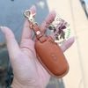 Bao Da Chìa Khoá Ép Phom Hyundai SantaFe 2021, tucson 2022 allnew handmade da thật 011e