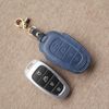 Bao Da Chìa Khoá Ép Phom Hyundai SantaFe 2021, tucson 2022 allnew handmade da thật 011e