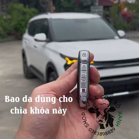  Bao Da Chìa Khoá KIA Seltos 2024 phom mới, Carens 2024 Caren handmade Da Thật 010 
