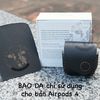 Bao da ốp airpod 4 Apple Airpods 4, AP4, airpods4, airpod4 handmade da thật