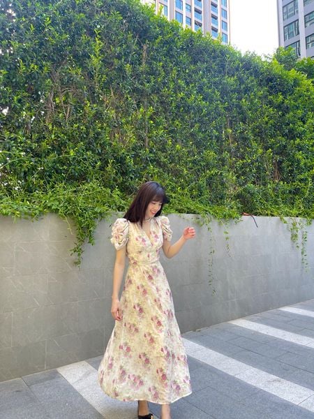 Laura chiffon dress - Pink