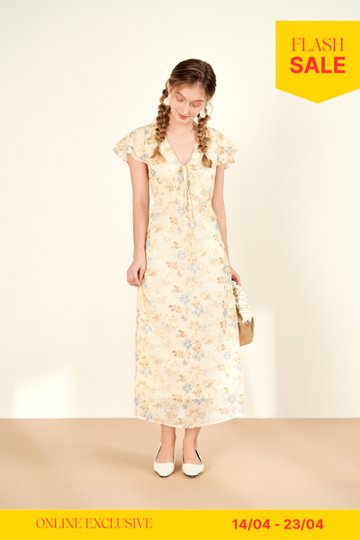 Kathy Chiffon Maxi - Yellow