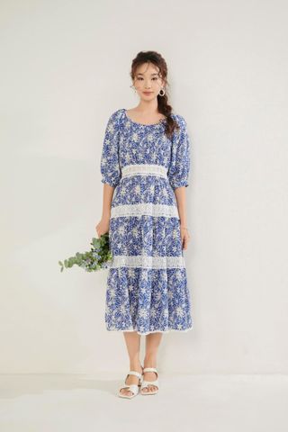 Emma cotton maxi - Cobalt Blue