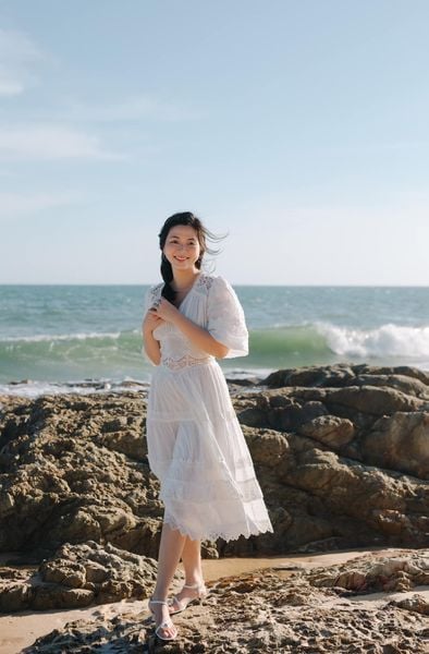 Đầm cotton tay lửng Lucy DAM006