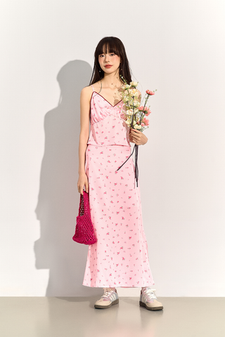 Lisa silk skirt - Pink