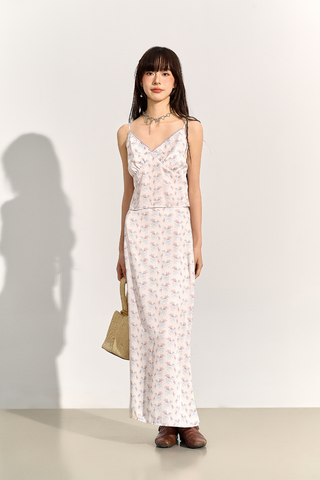 Lisa silk skirt - White