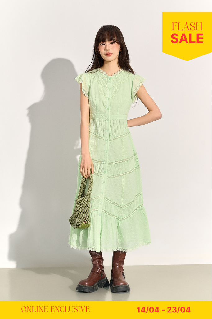 Sophie midi dress - Green