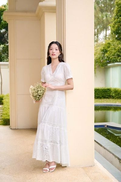 Đầm cotton dài Isabella DAM001