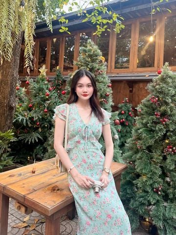 Kathy Chiffon Maxi - Green