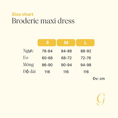 Broderie maxi dress - Stone Blue