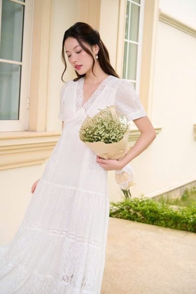 Đầm cotton dài Isabella DAM001