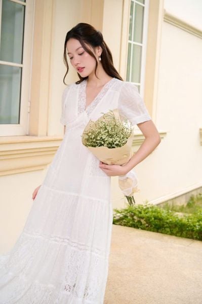 Đầm cotton dài Isabella DAM001