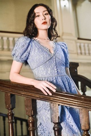 Lace embellished MINI - Cream