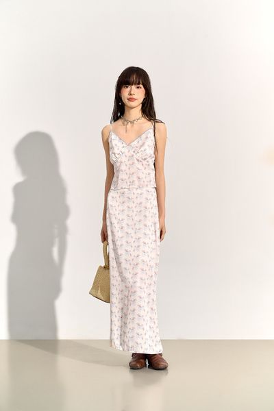 Lisa silk skirt - Pink