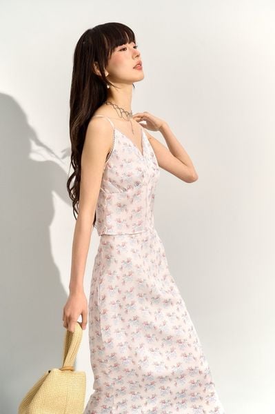 Lisa silk skirt - White