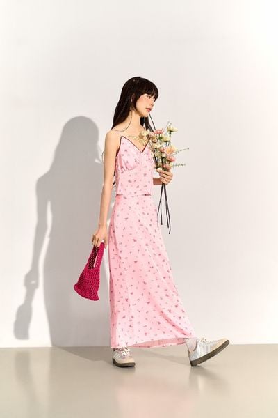 Lisa silk skirt - Pink