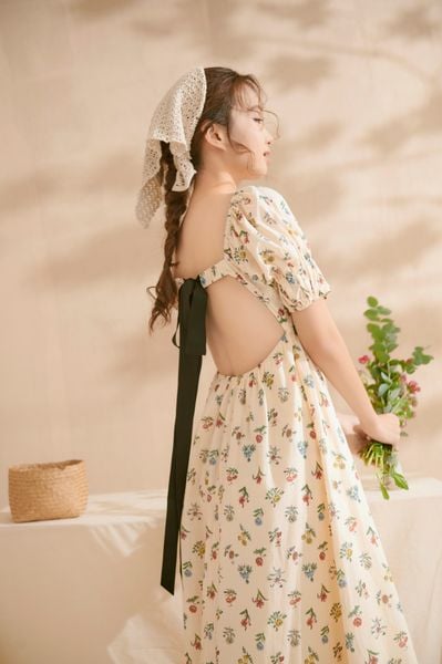 Charlotte Black Bow Maxi