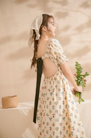 Charlotte Black Bow Maxi