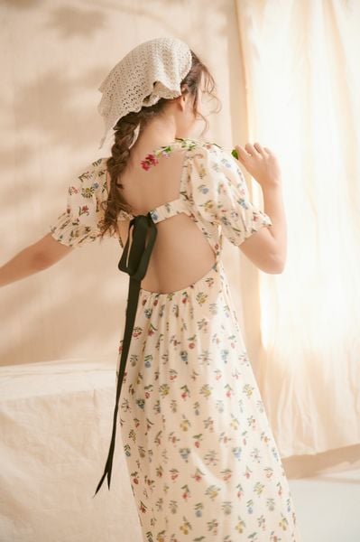 Charlotte Black Bow Maxi
