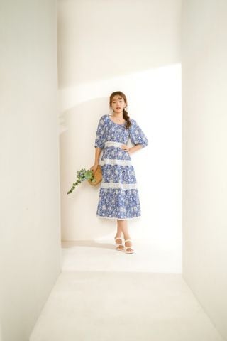 Emma cotton maxi - Cobalt Blue