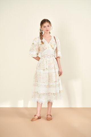 Đầm cotton tay lửng Lucy DAM006