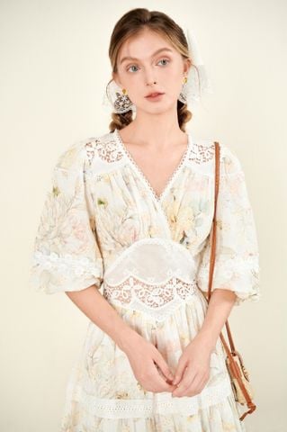 Đầm cotton tay lửng Lucy DAM006