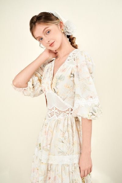 Đầm cotton tay lửng Lucy DAM006