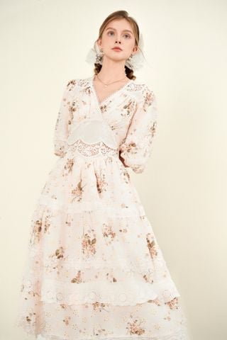 Đầm cotton tay lửng Lucy DAM006