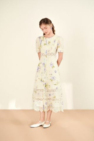 Iris Midi Dress - Green