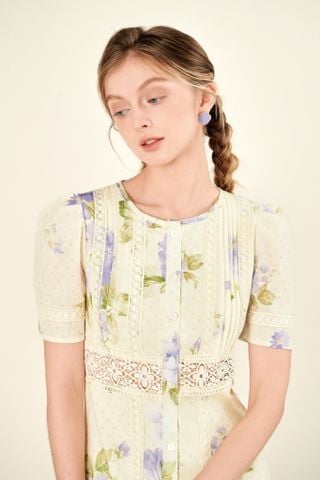 Iris Midi Dress - Green