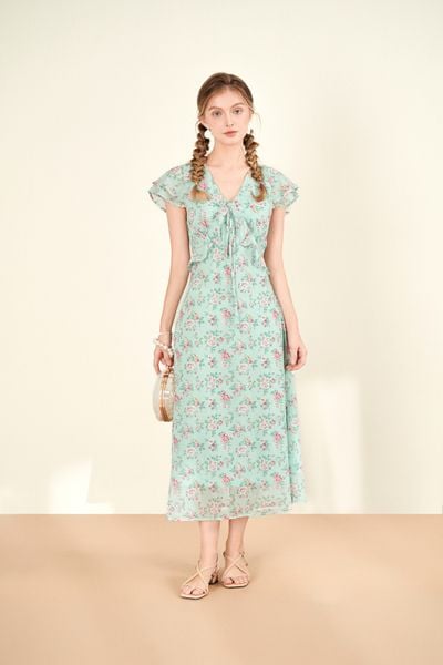 Kathy Chiffon Maxi - Green