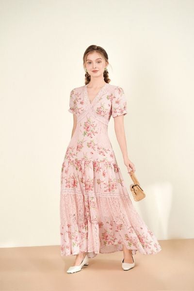 Isabella Maxi Dress - Pink