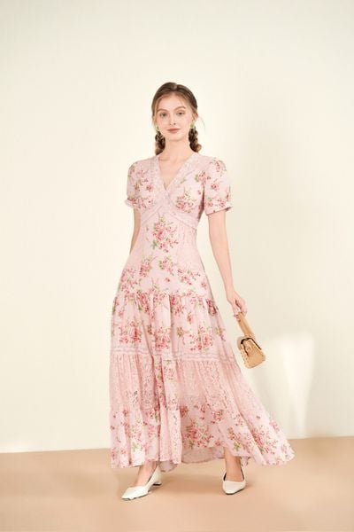 Isabella Maxi Dress - Pink