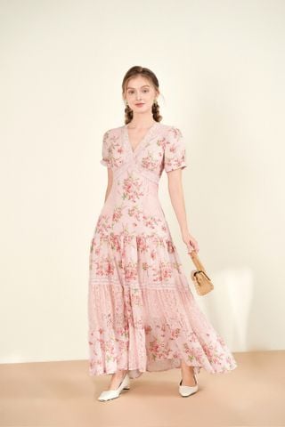 Isabella Maxi Dress - Pink