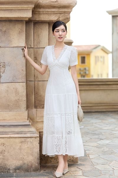 Đầm cotton dài Isabella DAM001