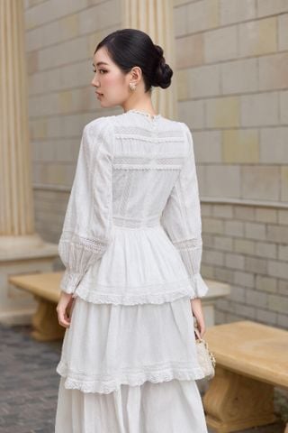Đầm cotton tay dài Grace DAM004