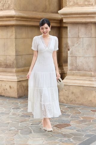 Đầm cotton dài Isabella DAM001