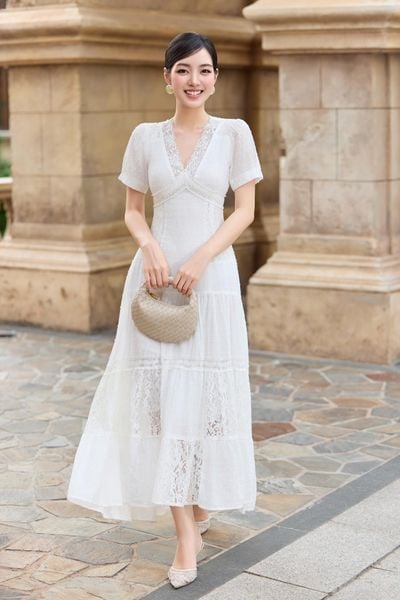 Đầm cotton dài Isabella DAM001
