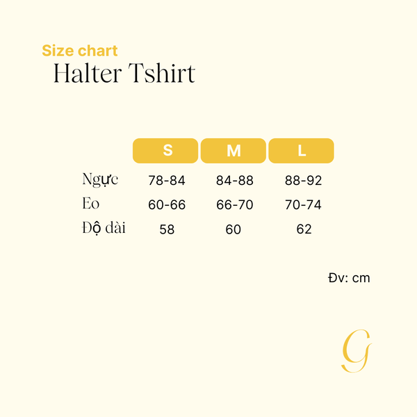 Halter Tshirt - White