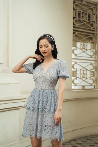 Lace embellished MINI - Cream