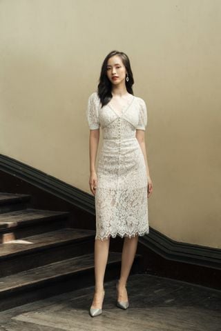 Đầm ren đính đá DAM201