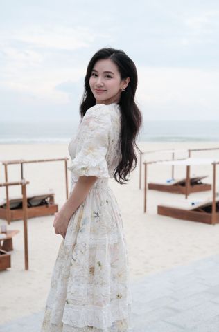 Đầm cotton tay lửng Lucy DAM006
