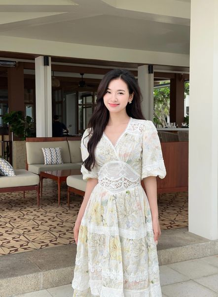 Đầm cotton tay lửng Lucy DAM006