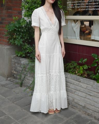 Đầm cotton dài Isabella DAM001