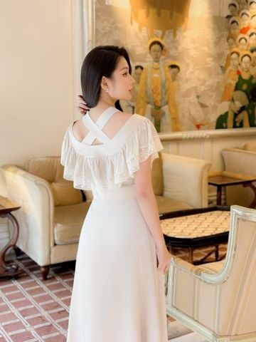 Kelly Silk Dress - Beige