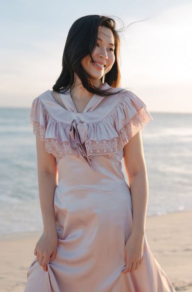 Kelly Silk Dress - Lilac